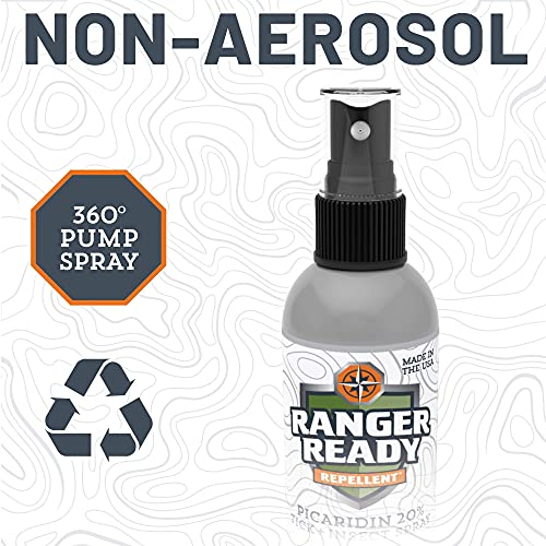 Ranger Ready Picaridin 20% Tick & Insect Repellent, Scent Zero Deet-Free Bug ...