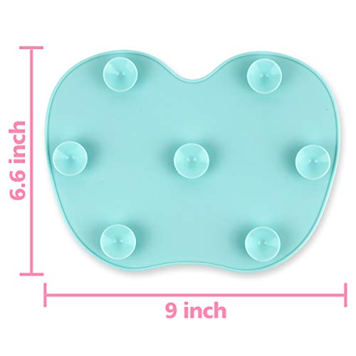 Ranphykx Silicon Makeup Brush Cleaning Mat Makeup Brush Cleaner 9x6.6 inch Bi...