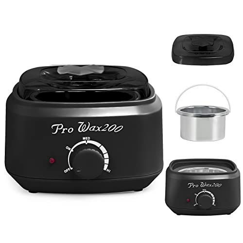 Ranrose Wax Warmer for Hair Removal Black, 500ML Melting Wax Pot Machine Elec...
