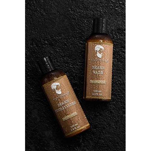 Beard Shampoo and Beard Conditioner Wash & Growth kit for Men Care - Sandalwo...