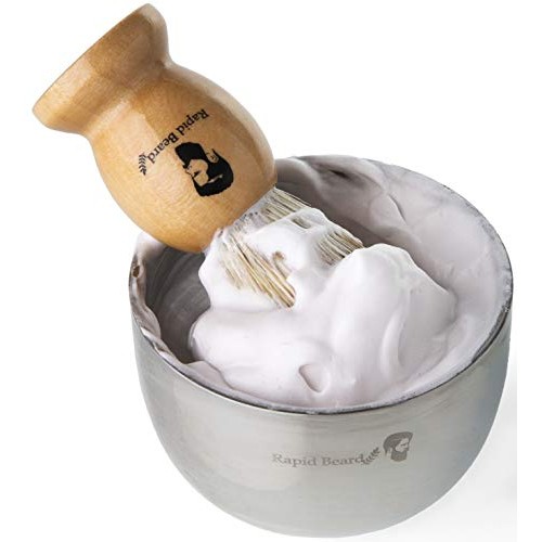 Shaving Kit for Men Wet Shave - Safety Razor with 10 blades, Shaving Badger H...