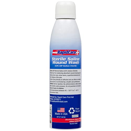 Rapid Care First Aid 667-16-1 16 oz Eye Wash & Chemical Skin Wash Station, Re...