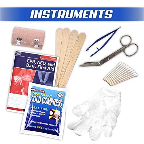 Rapid Care First Aid 80094 3 Shelf ANSI/OSHA Compliant All Purpose First Aid ...