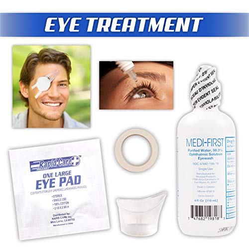 Rapid Care First Aid 80094 3 Shelf ANSI/OSHA Compliant All Purpose First Aid ...