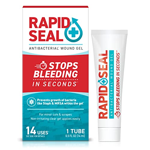 Rapid-Seal Antibacterial Wound Gel (1 Count) | Stops Bleeding in Seconds, Ide...
