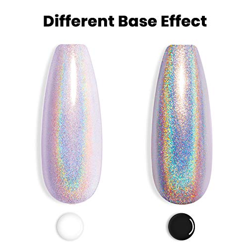RARJSM Holographic Nail Polish Gorgeous Glossy Holographic Soak off 1PCS 7.5M...