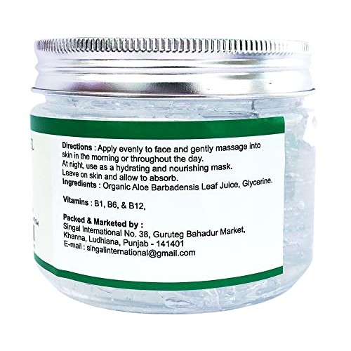 Raslok Aloe Vera Gel Pure Natural Organic Aloe Gel For Moisturizing Face Skin...
