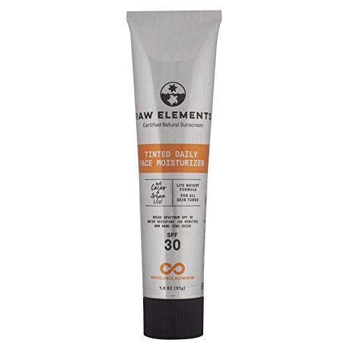 Raw Elements Tinted Daily Face Moisturizer Certified Natural Sunscreen | Non-...