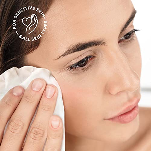 RAWGANIC Refreshing Facial Wipes, Fragrance-free Biodegradable Organic Cotton...
