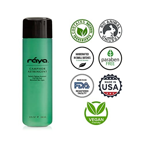 RAYA Camphor Astringent 6 oz (204) | Effective Facial Toner for Oily and Brea...