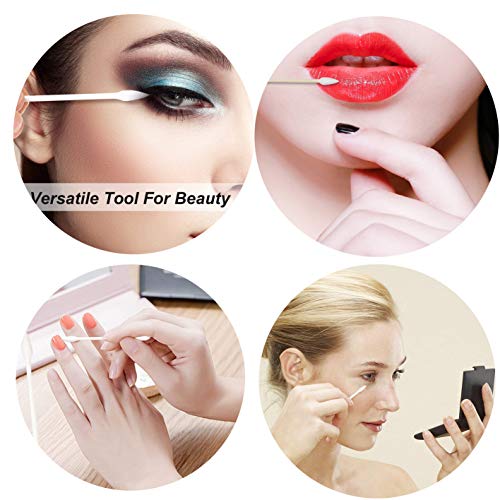 800 Pieces Cotton Swabs, Double Precision Tips with Paper Stick, 4 Packs, 200...