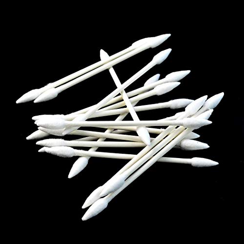 800 Pieces Cotton Swabs, Double Precision Tips with Paper Stick, 4 Packs, 200...