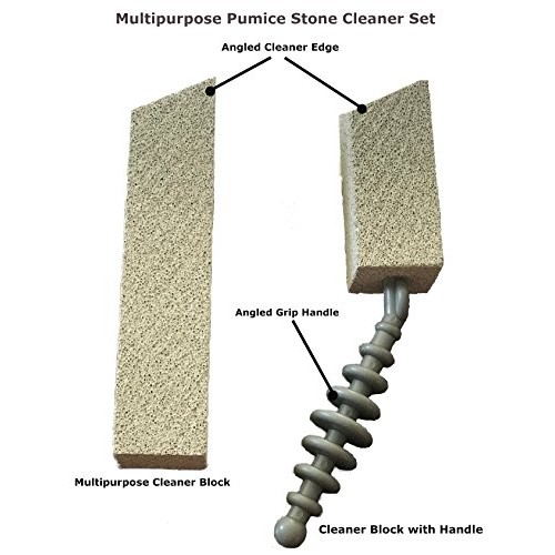 Pumice Cleaning Stone with Handle, Greases, Stains, Residues, De-Scaling Ston...