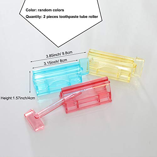RAYNAG 2 Pack Toothpaste Tube Squeezer Roller Holder, Rolling Tubes Squeezer ...