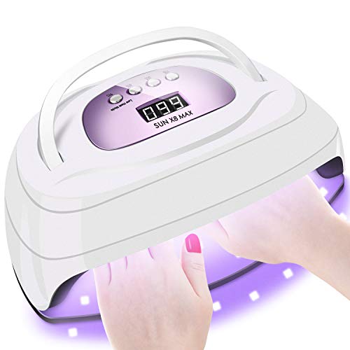150W UV LED Nail Lamp for Gel Polish,Fast LED UV Dryer Nail Curing Light with...