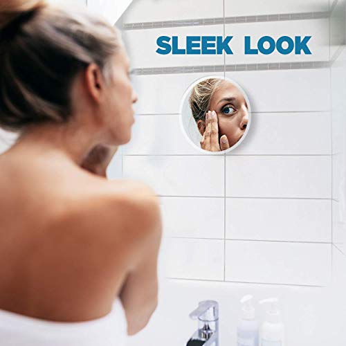 15X Magnifying Mirror & Slant Tweezers Set Makeup Application & Eyebrow Remov...