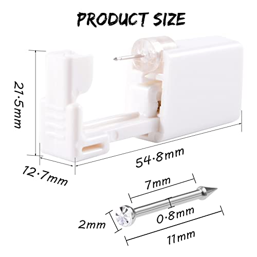 Nose Piercing Kit - Rayyl Disposable Safety Nose Piercing Gun Built-in Nose S...