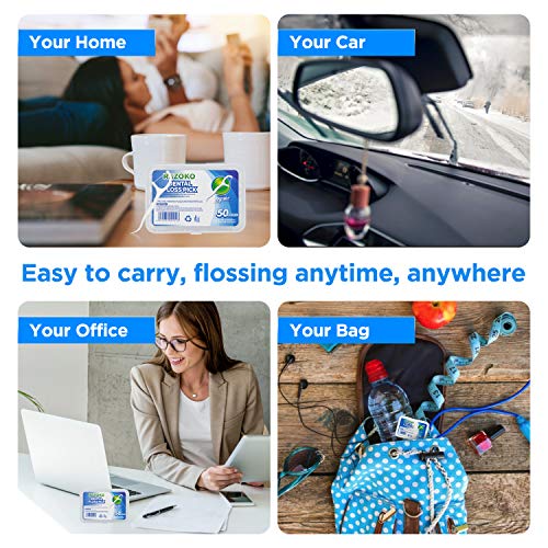 Dental Floss Picks High Toughness Professional Toothpicks Sticks 6-Pack(300pc...