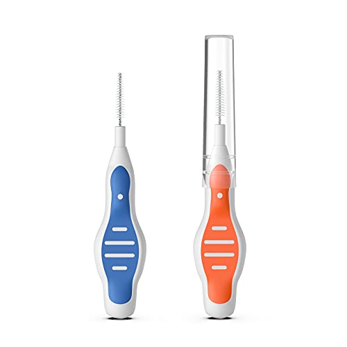 Interdental Brush,Toothpick, Flossing Head,Easy Use Tooth Cleaning Tool 60pcs...