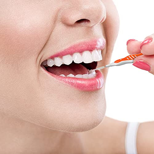 Interdental Brush,Toothpick, Flossing Head,Easy Use Tooth Cleaning Tool 60pcs...