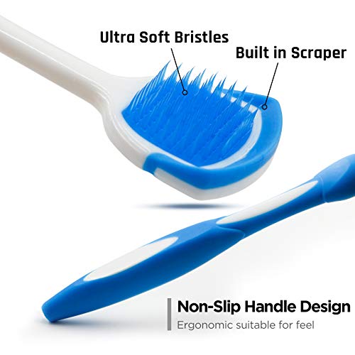 Tongue Scraper, Tongue Cleaner Helps Fight Bad Breath,Professional Tongue Bru...