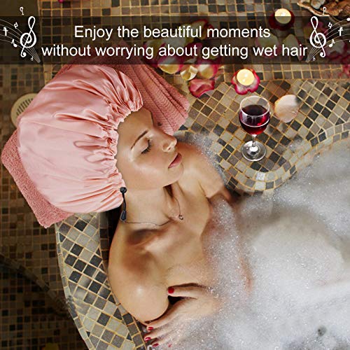 Shower Cap For Women Men 3PCS Shower Caps For Women Waterproof Extra Large Sh...