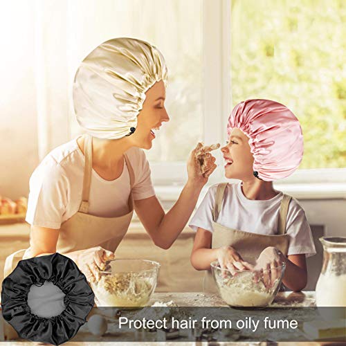 Shower Cap For Women Men 3PCS Shower Caps For Women Waterproof Extra Large Sh...