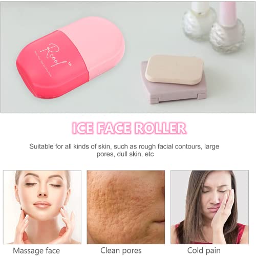 Rcool Ice Face Roller 2021& Gua Sha,Face Massager,Facial Beauty Ice Roller Sk...