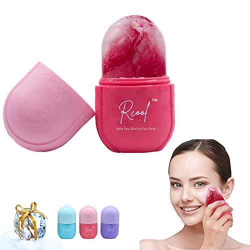 Rcool Ice Face Roller 2021& Gua Sha,Face Massager,Facial Beauty Ice Roller Sk...
