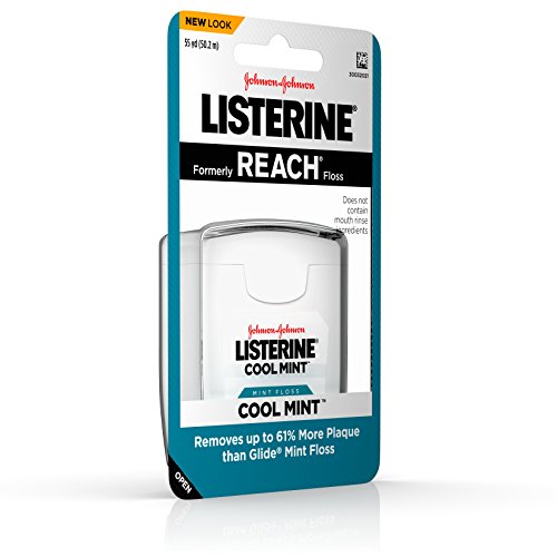 Listerine Cool Mint Interdental Floss for a Cleaner, Healthier Mouth, Oral Ca...