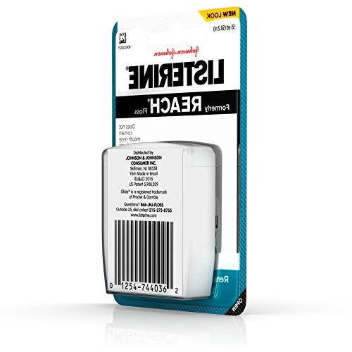 Listerine Cool Mint Interdental Floss for a Cleaner, Healthier Mouth, Oral Ca...