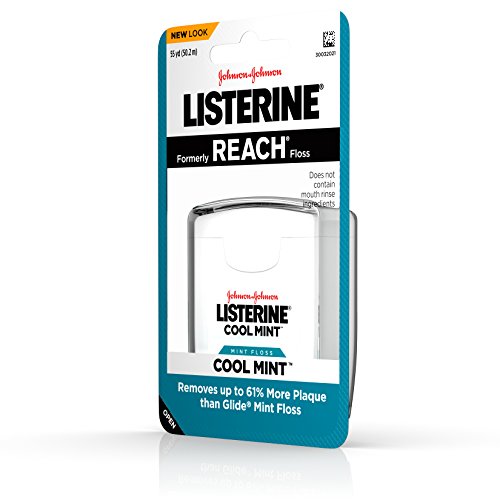 Listerine Cool Mint Interdental Floss for a Cleaner, Healthier Mouth, Oral Ca...