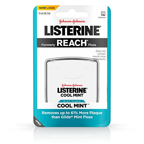 Listerine Cool Mint Interdental Floss for a Cleaner, Healthier Mouth, Oral Ca...