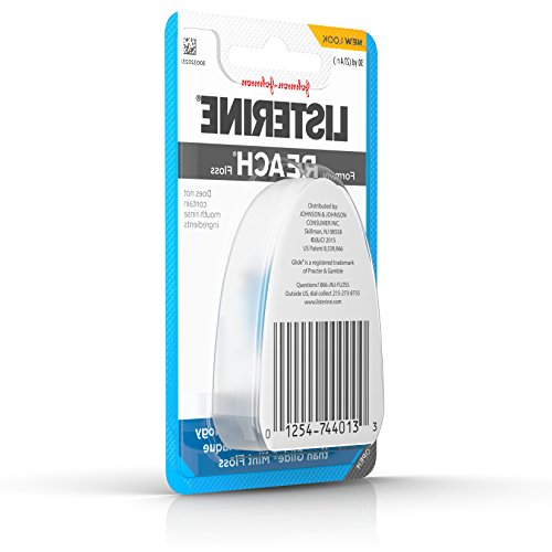 Listerine Ultraclean Waxed Dental Floss, Shred-Resistant, & Textured Floss fo...