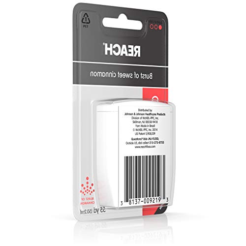 Reach Cleanburst Waxed Dental Floss, Oral Care, Cinnamon Flavored, 55 Yards (...