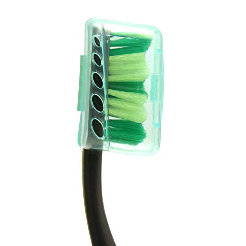 REACH Essentials Toothbrush and Brush Caps, Soft Bristles, Silver, 6 Count