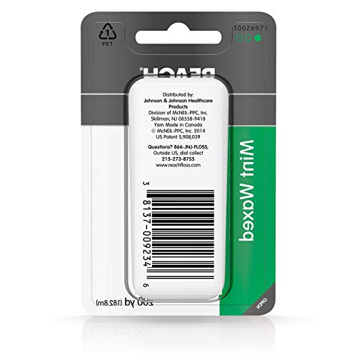 Reach Mint-Flavored Waxed Dental Floss for Oral Care & Removal of Plaque & Fo...