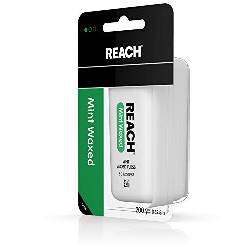 Reach Mint-Flavored Waxed Dental Floss for Oral Care & Removal of Plaque & Fo...