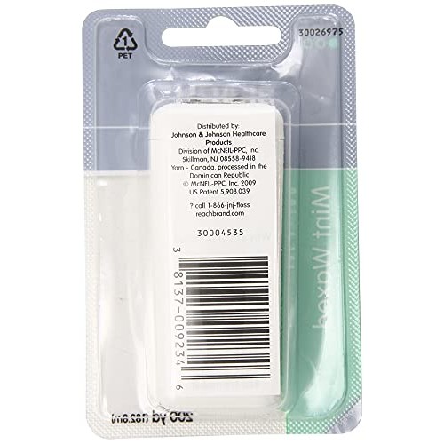 REACH Mint Waxed Floss 200 Yards 7200 Inch (Pack of 4)