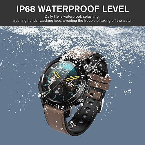 Smartwatch, 1.3 Inch Touchscreen Fitness Wristwatch, Fitness Tracker with Hea...