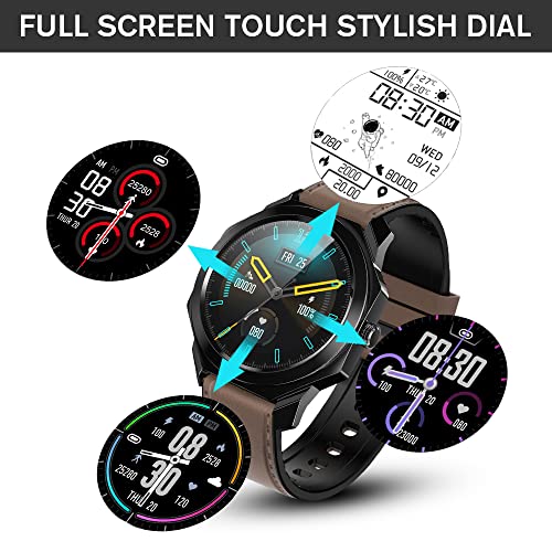 Smartwatch, 1.3 Inch Touchscreen Fitness Wristwatch, Fitness Tracker with Hea...