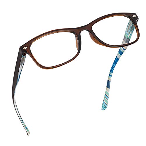 Readerest Blue Light Blocking Reading Glasses (Brown/Blue, 2.00 Magnification...