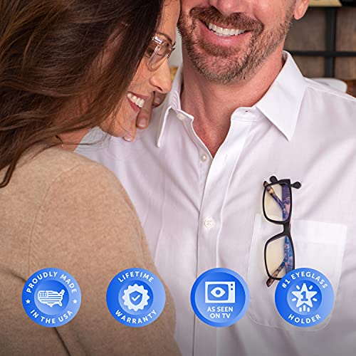 Readerest Magnetic Eyeglass Holder, ID Badge Holder, Sunglasses Holder, Name ...