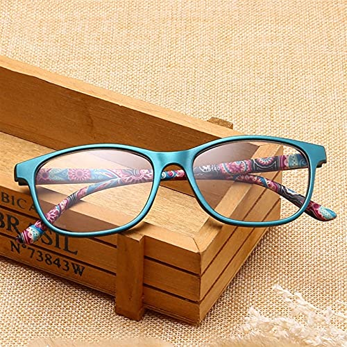 Green/Purple/Tea Color Young Body Full Frame Old Flower Glasses Men and Women...