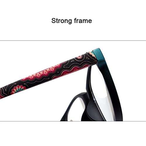 Green/Purple/Tea Color Young Body Full Frame Old Flower Glasses Men and Women...
