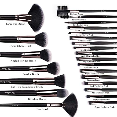 Makeup Brushes 24pcs Makeup Brush Set Kabuki Foundation Blending Brush Face P...
