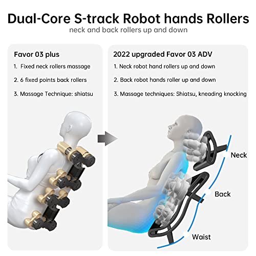 Real Relax 2022 Massage Chair of Dual-core S Track Recliner with Smart Voice ...