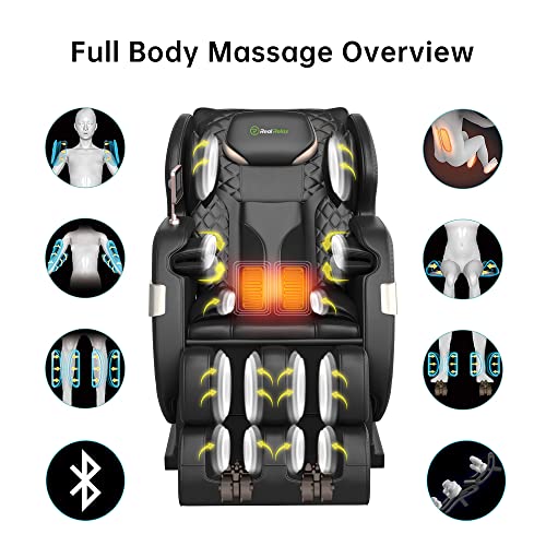 Real Relax 2022 Massage Chair of Dual-core S Track Recliner with Smart Voice ...