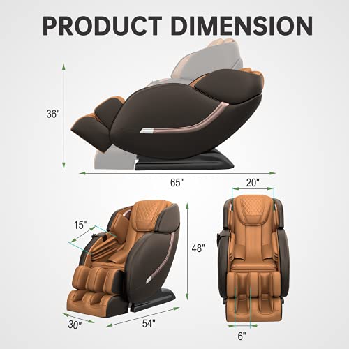 Real Relax Massage Chair, Full Body Zero Gravity Shiatsu SL-Track Massage Rec...