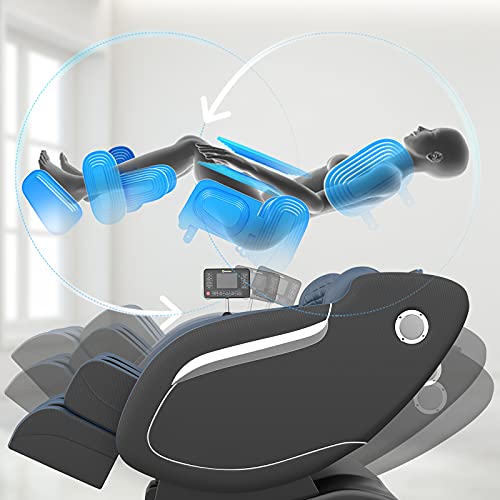 Real Relax Massage Chair, Thai Yoga Stretch 3D SL-Track Zero Gravity, Full Bo...